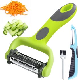 Potato Peelers for Kitchen, Vegetable Peeler Julienne Peeler 3 in 1, Y and I Shape Apple Fruit Carrot Zucchini Veggie Peeler