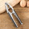 1pc Stainless Steel Nutcracker; Pine Pecan Hazelnut Plier Sheller Opener; Nut Cracker; Multi-Function Quick Walnut Cracker