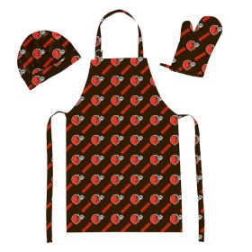 Browns 3PC Set - Apron; Mitt; Hat