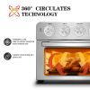 Toaster Oven Air Fryer Combo, Countertop Convection Oven ,4 Accessories & Recipes,Stainless Steel