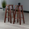 Element Bar Stools, 2-Pc Set, Walnut