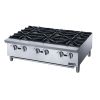 Commercial Gas Hotplate Cooktop in Stainless Steel with Six  Lift-Off Burner Hot Plate