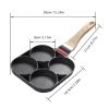 4-hole Frying Pot Pan Thickened Omelet Pan Non-stick Burger Egg Pancake Steak Pan Cooking Egg Ham Pans Breakfast Maker Cookware