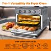 Oven Combo, WEESTA 7-in-1 Convection Oven Countertop, 24QT Large Air Fryer with Accessories & E-Recipes