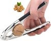 1pc Stainless Steel Nutcracker; Pine Pecan Hazelnut Plier Sheller Opener; Nut Cracker; Multi-Function Quick Walnut Cracker