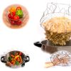 Multifunctional Collapsible Steam Rinse Filter; French Chef Basket; Drainer Magic Basket; Mesh Basket Filter Mesh