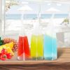 50PCS Drink Pouches Plastic Stand-Up Juice Bag Hand-Held Smoothie Bag w/ 50 Straws