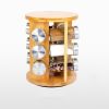 Round Revolving Seasoning Rack with 12 Jars, Countertop Spice Rack Kitchen Organizer