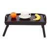 Foldable Curved Breakfast Tray Brown--YS