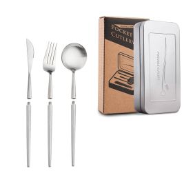 Stainless Steel Removable Portuguese Portable Knife Fork And Spoon Chopsticks Set (Option: )