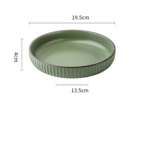 Vintage Ceramic Stir-fry Plate Salad Plate Slightly Concealer (Color: )