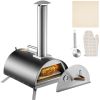 Outdoor Party Stainless Steel Portable Wood Pellet Burning Pizza Oven With Accessories