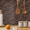 6PCS Peel and Stick Tile Backsplash for Kitchen Wall;  Self Adhesive Backsplash Tile Stickers;  Mosaic Tiles;  3D Brick Wallpaper