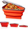 Silicone Folding Pizza Box Reusable Triangular Pizza Packing Box Takeaway Box