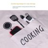 Kitchen household waterproof apron cute wipe hands fashion oil proof apron cooking adult men and women printed LOGO