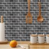 6PCS Peel and Stick Tile Backsplash for Kitchen Wall;  Self Adhesive Backsplash Tile Stickers;  Mosaic Tiles;  3D Brick Wallpaper