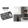 6PCS Peel and Stick Tile Backsplash for Kitchen Wall;  Self Adhesive Backsplash Tile Stickers;  Mosaic Tiles;  3D Brick Wallpaper