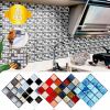 20Pcs Self Adhesive Mosaic Tile Stickers Waterproof Sticky Wallpaper Tile Decals