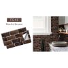 6PCS Peel and Stick Tile Backsplash for Kitchen Wall;  Self Adhesive Backsplash Tile Stickers;  Mosaic Tiles;  3D Brick Wallpaper